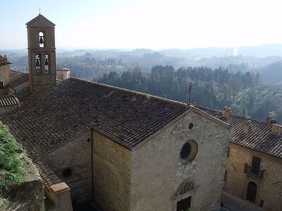 View of landscape surrounding Cetona