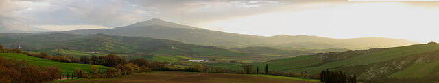 panorama of val d'orcia
