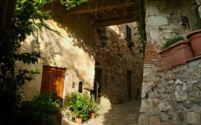 Montefioralle, streets