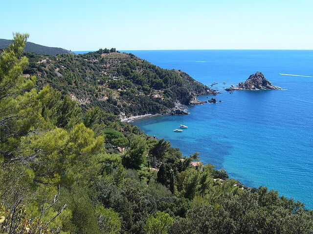Rugged coast of Monte Argentario