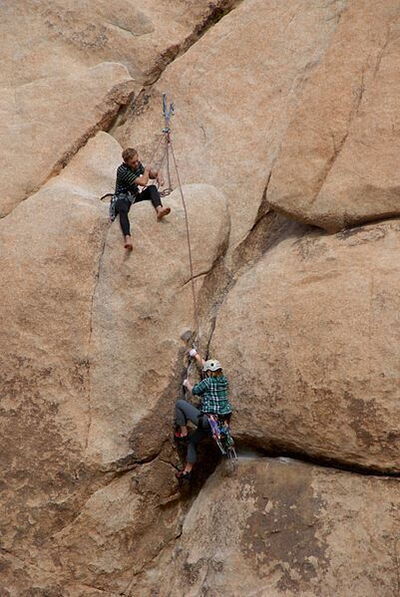 Rock climbing in Tuscany