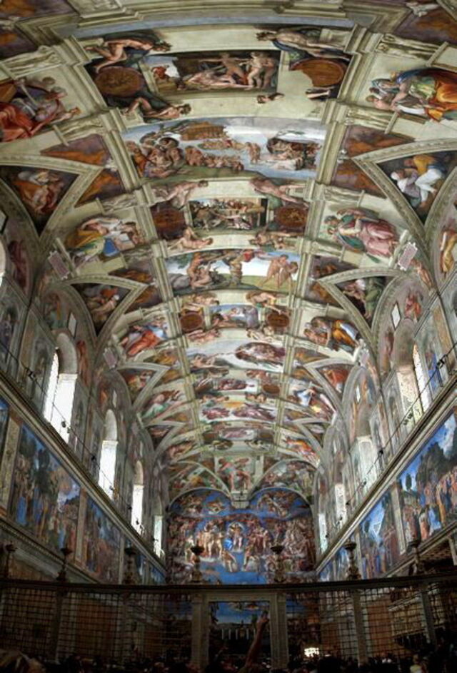 Michelangelo's Sistine chapel ceiling