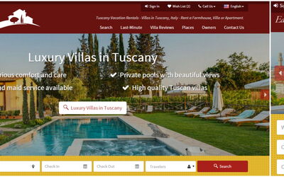 New Tuscany Villas Website
