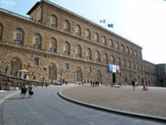 view of palazzo pitti