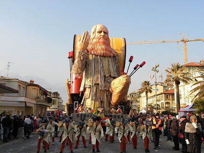 The popular Viareggio carnival
