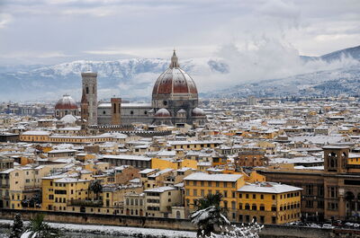 Florence in the snow