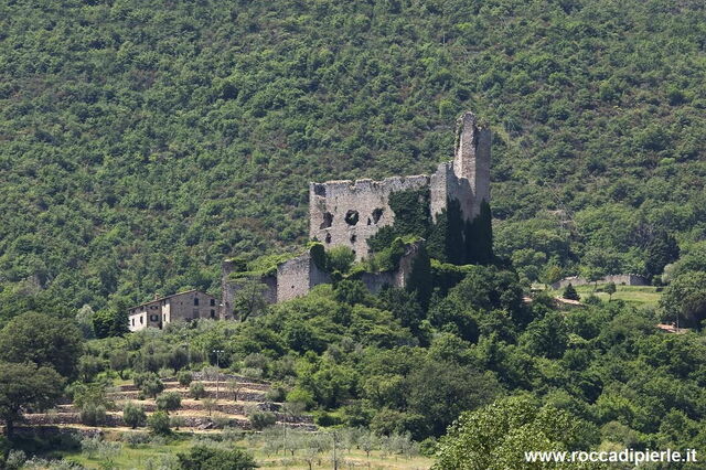 Front view of The Rocca di Pierle