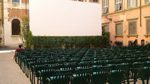 Outdoor cinema in Italy