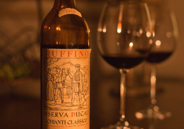 glasses of chianti classico