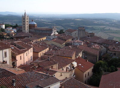 View over Massa Marittima