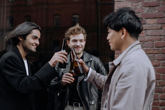 Drinking beers