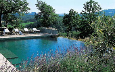 Le Porciglia, view and pool