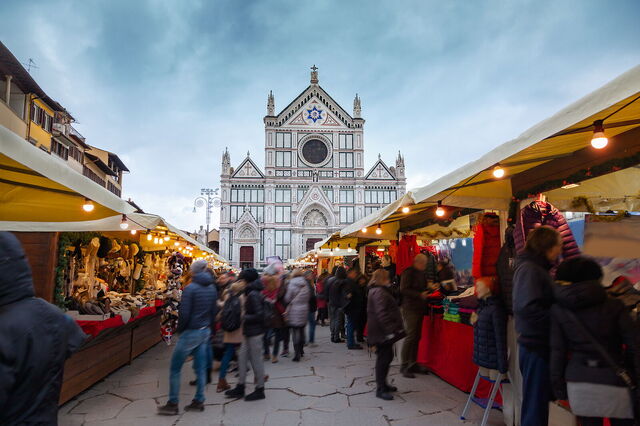 Christmas market at Piazza Santa Croce