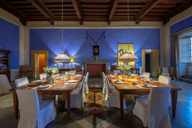 Castel Ruggero, dining room