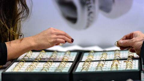 In a jewellery shop