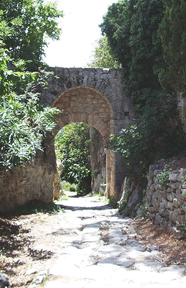 Bridge over via clodia in tuscany