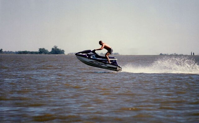 High speed jet skiing