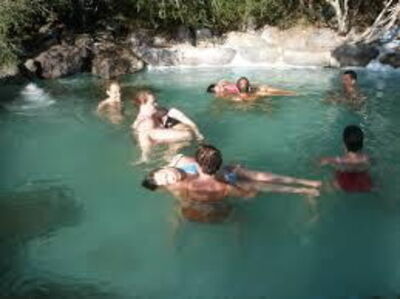 a mineral rich thermal pool