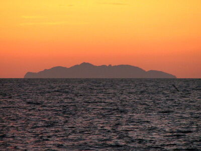 Gorgona Island at sunset