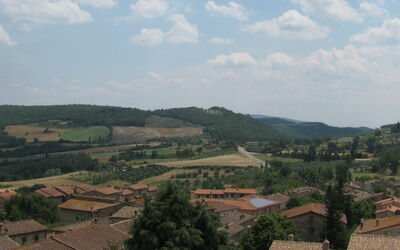 view of the land surroanding the castle