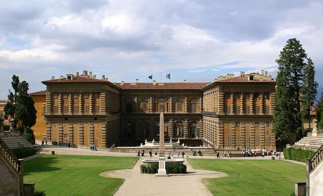 Palazzo Pitti and part of Boboli gardens