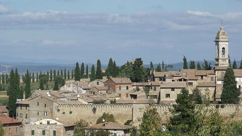 View of San Quirico d'Orcia