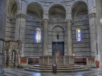 Interior of Pisa Baptistery
