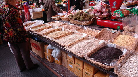 Food stalls at a Florentine Market