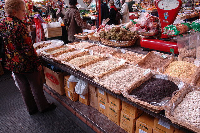 Food stalls at a Florentine Market