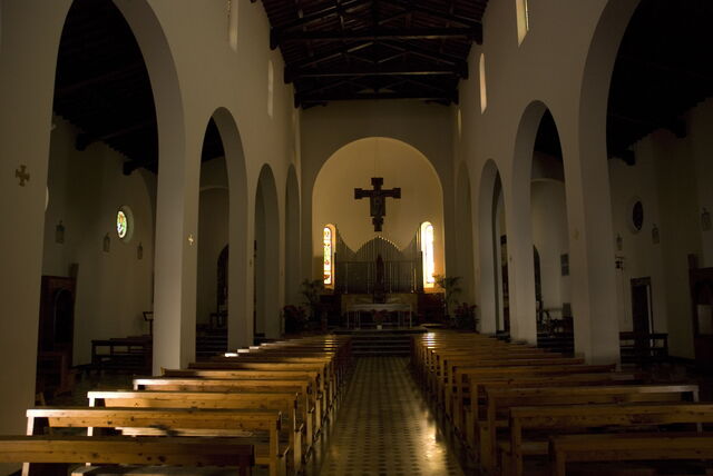 interior of sant' Andrea church in Montespertoli