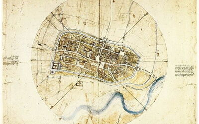 Da Vinci's Town Plan of Imola, Leonardo Museum