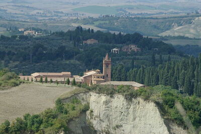 view of monte oliveto monastry