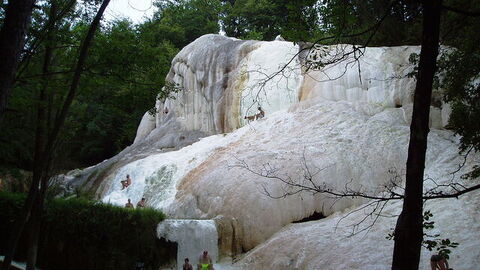 Bathers at Bagni San Filippo
