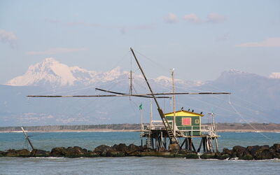 Fishing at Marina di Pisa