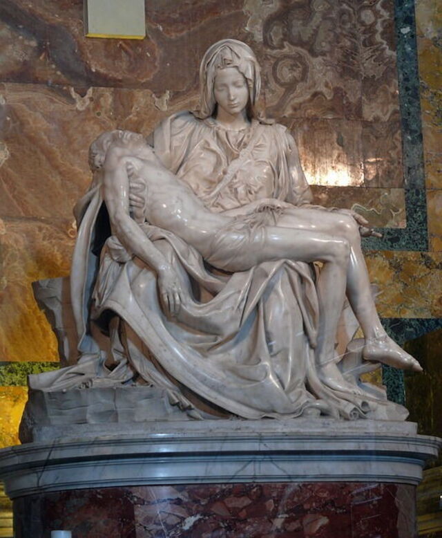 Pietà sculpture by Michelangelo