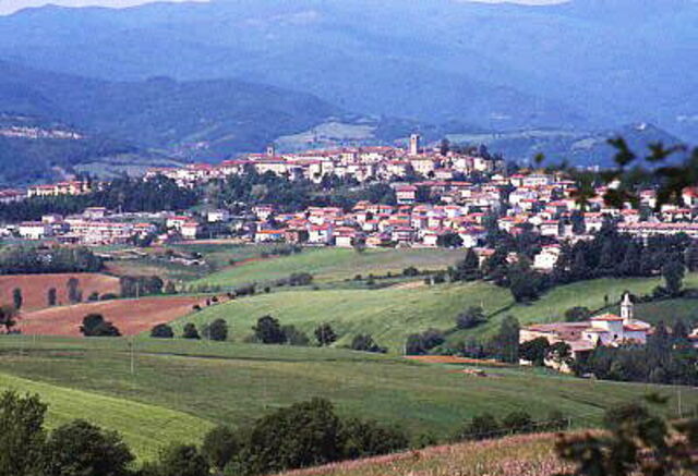View of Bibbiena town