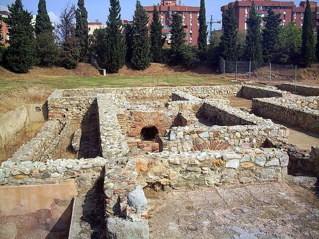 calidarium section of roman villa