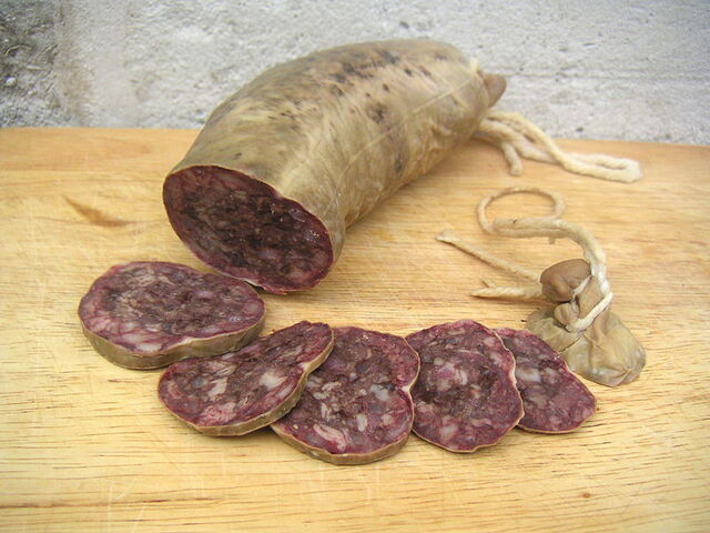 typical blood sausage