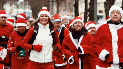 Running Santas