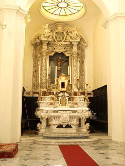 Church interior in Fosdinovo