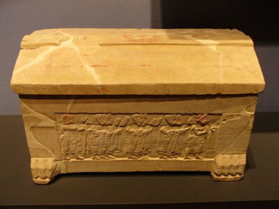 Etruscan urn in Chiusi