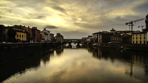 View over the Arno in Florence