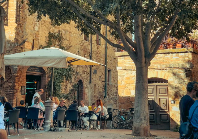 A cafe in Tuscany