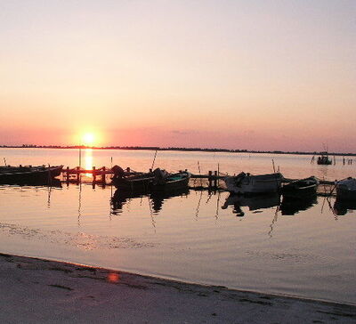Orbetello Lagoon at sunset