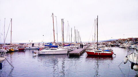 harbour beside san vincenzo town