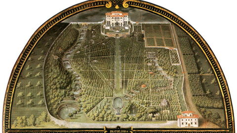 Renaissance Garden at Villa Demidoff by Giusto Utens