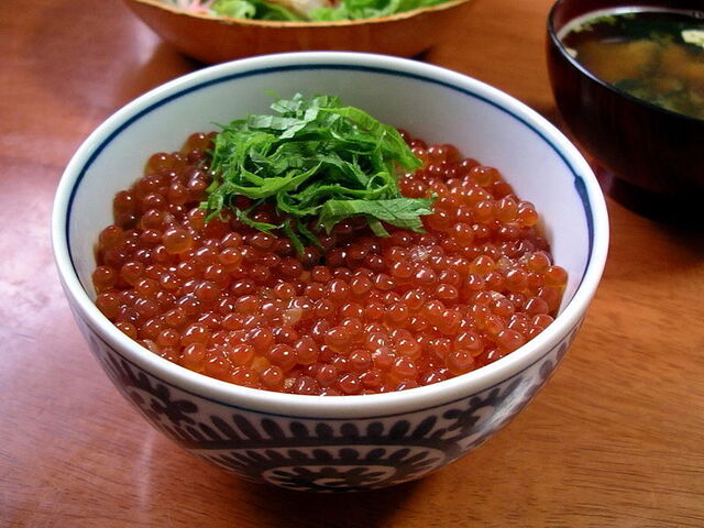 Juicy mullet roe