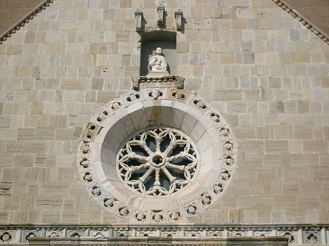 Detail of the duomo of Orbetello