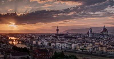 Florence at sunset