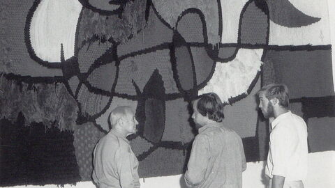 Miró, Delclaux i Royo. First version of the Tarragona tapestry, Aymat Factory, 1970